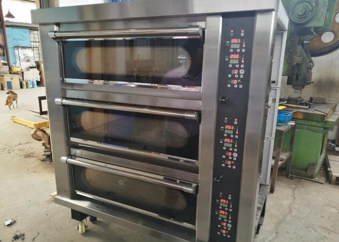 Horno eléctrico de 3 bandejas de la cubierta 12 para cocer, gas de