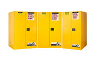 Gabinetes en amarillo del LABORATORIO, gabinete de almacenamiento 45gallon, gabinete de la prueba de fuego de almacenamiento químico para el líquido inflamable