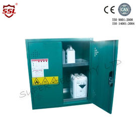 Gabinete de almacenamiento peligroso de acero corto con verde de 5 estantes 20 litros