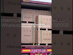 El gabinete de almacenamiento de productos químicos envía las mercancías