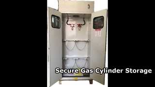 Armario para almacenamiento de bombonas de gas 75 mm 1-4 bombonas