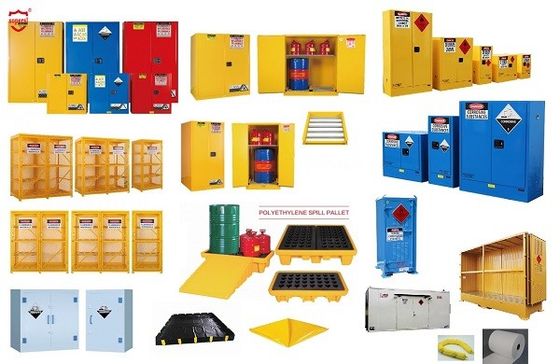 comprar gabinete de almacenamiento químico 2-Doors con la característica ahuecada de la prueba de fuego de la manija Fabricación en línea