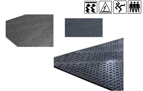 comprar Alfombra de protección del suelo de acceso a equipos pesados para carreteras temporales y almohadillas de trabajo Fabricación en línea