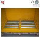 Gabinete de almacenamiento grande amarillo de acero del líquido inflamable con la puerta doble de la alta superficie del lustre