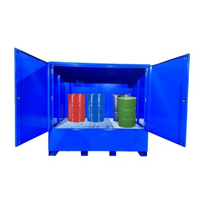 comprar Capacidad del tambor EN-55-Gallon Gabinete de almacenamiento inflamable de acero con sistema de escape para materiales peligrosos Fabricación en línea