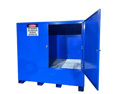comprar Armario de Almacenamiento para Materiales Peligrosos de Acero Completo con Sistema de Extracción para IBCs Fabricación en línea
