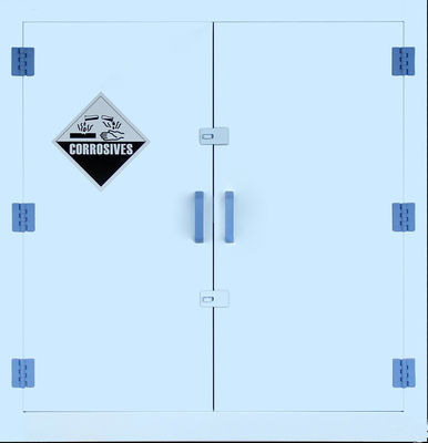 comprar Gabinete de almacenamiento corrosivo de las puertas de los plásticos duales de los PP para 45 galones Fabricación en línea